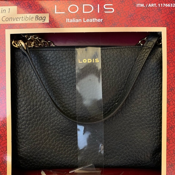 Lodis Italian Leather convertible crossbody bag - Picture 2 of 6